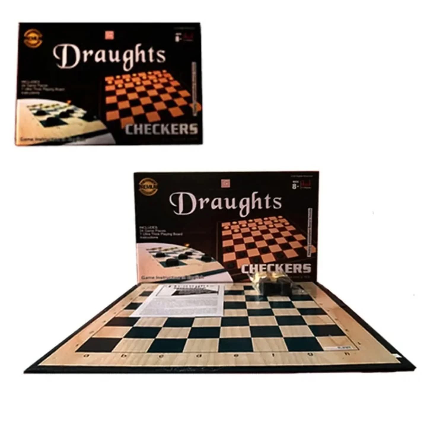 2-in-1 Chess & Draughts – Classic Board Game