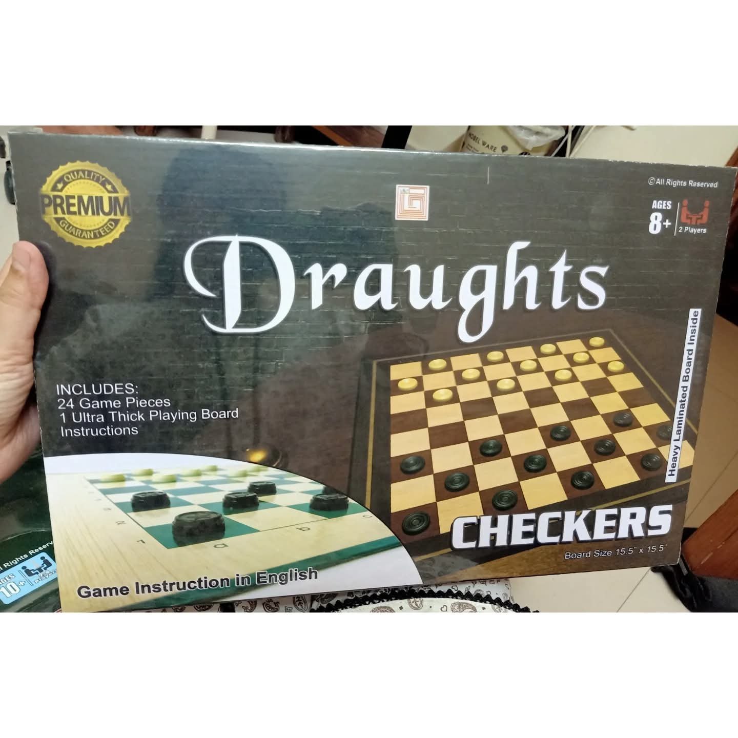 2-in-1 Chess & Draughts – Classic Board Game